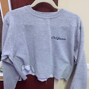 Gray Brandy Melville California sweatshirt
